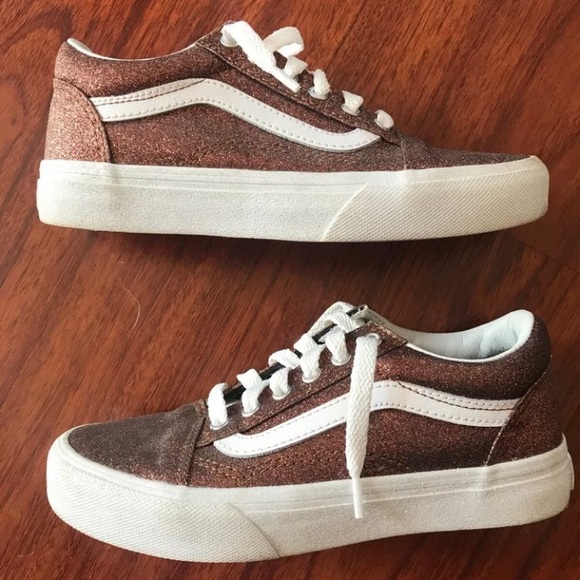 vans bronze old skool trainers